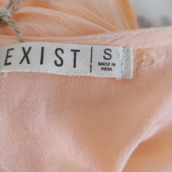 Exist Apricot Boho Cold Shoulder Beach Coverup S - Picture 10 of 12